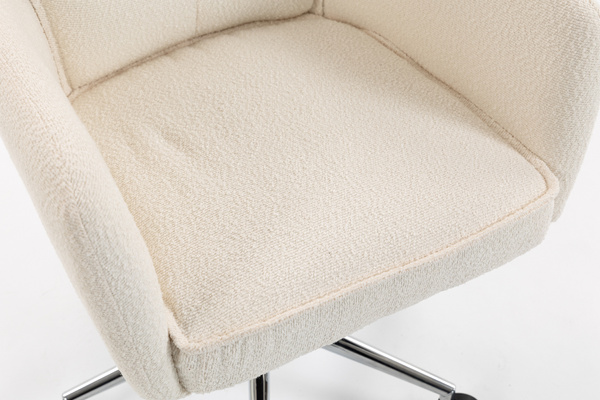 HR250K Krémszínű Bárány Szék Krómozott Lábbal