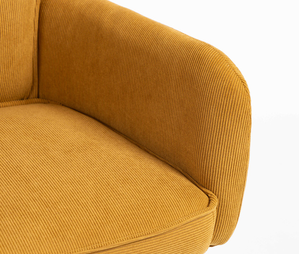 HR250K Curry Sárga Prémium Kordbársony Fekete Lábbal