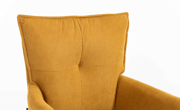 HR250N Curry Sárga Prémium Kordbársony Fekete Lábbal