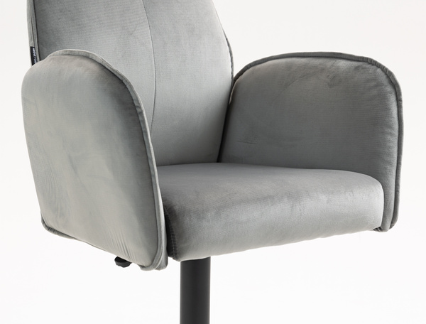 HR280W Acél Modern Velúr Szék Fekete lábbal