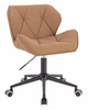 HR111K Karamell Műbőr Premium Soft szék fekete lábbal