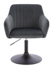 HR190N Grafit Modern Velúr Szék Fekete lábbal