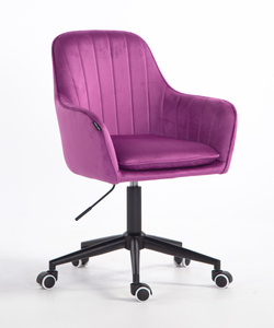 HR2022K Fukszia modern velúr szék fekete lábbal