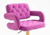 HR8403KW Fukszia modern velúr szék arany lábbal