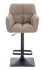 HR550KW Latte modern boucle szék fekete lábbal