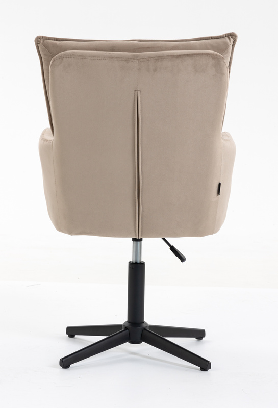 HR250CROSS Latte modern velúr szék fekete lábbal