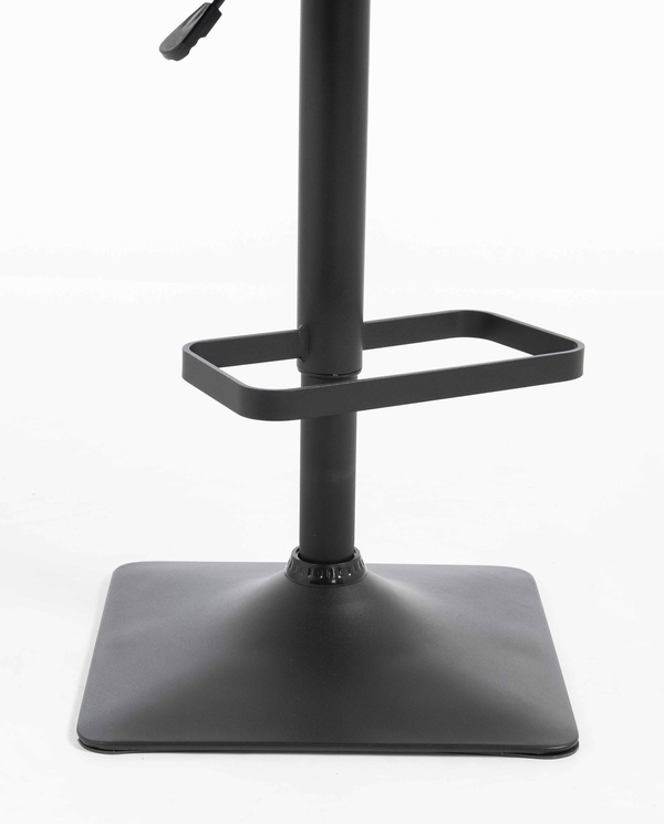 HR250KW Fekete modern velúr szék fekete lábbal