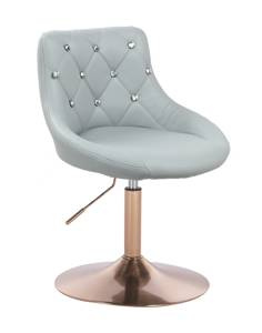 HC931N Szürke modern műbőr szék arany lábbal