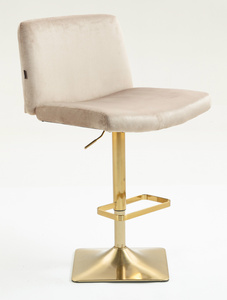 HR150KW Latte Modern Velúr Szék Arany lábbal