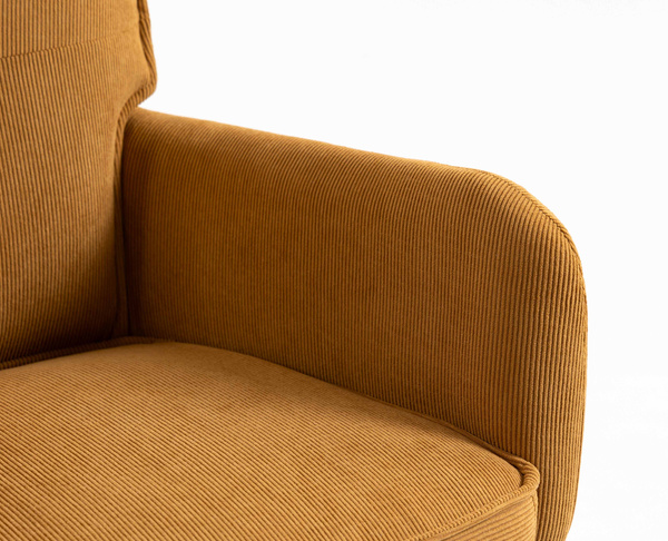 HR250W Curry Sárga Prémium Kordbársony Arany Lábbal