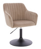HR190N Latte Modern Velúr Szék Fekete lábbal