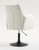 HR280N Krémszínű modern boucle szék fekete lábbal
