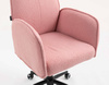 HR280K Púder Rózsaszín modern boucle szék fekete lábbal