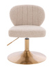 HR193N Latte modern boucle  szék arany lábbal