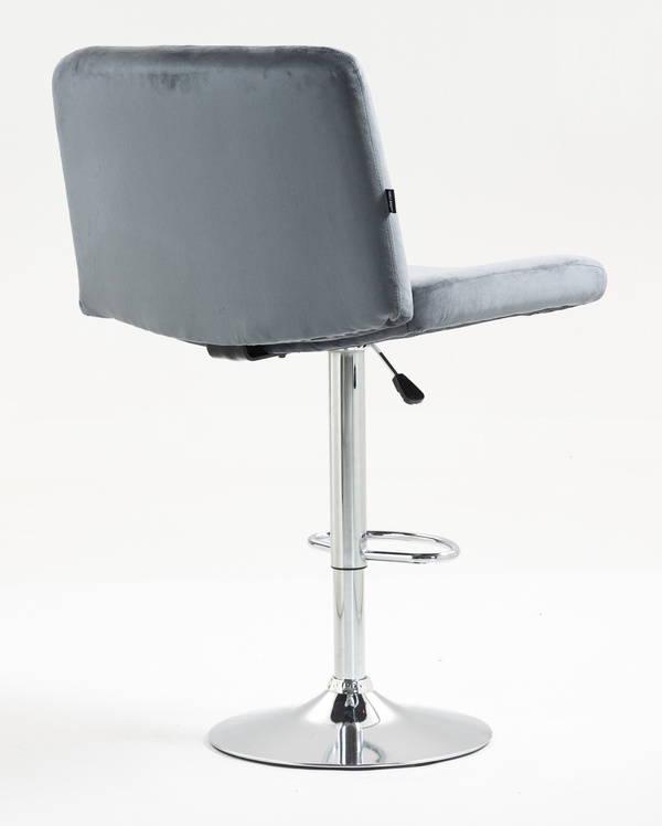 HR150W Grafit Modern Velúr Szék Krómozott lábbal
