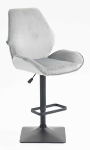 HR350KW Acél modern velúr szék fekete lábbal