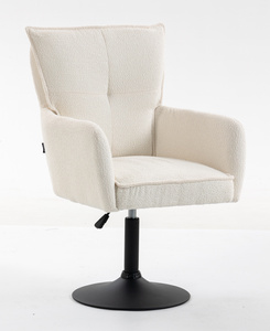 HR250N Krémszínű Bárány Szék Fekete Lábbal