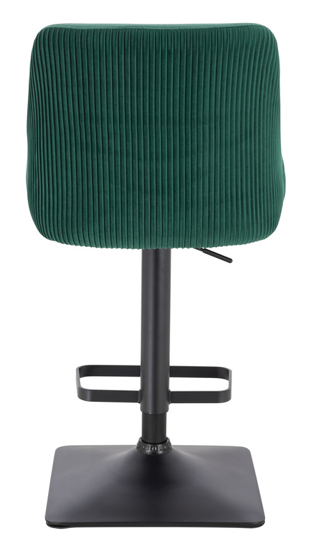 HR920KW Sötétzöld Modern Velúr Szék Fekete lábbal