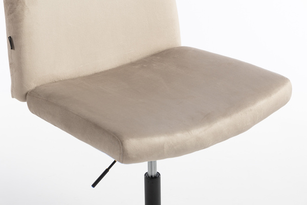 HR150N Latte Modern Velúr Szék Fekete lábbal