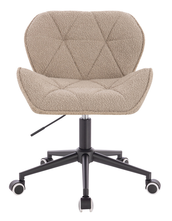 HR111K Latte modern boucle szék fekete lábbal