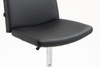 HR150W Fekete Modern Műbőr Szék Krómozott lábbal