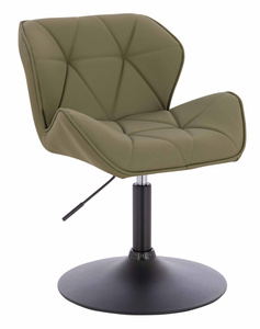 HR111N Khaki Műbőr Premium Soft szék fekete lábbal