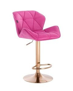 HR111W Málna modern velúr szék arany lábbal