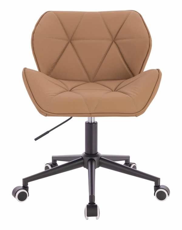 HR111K Karamell Műbőr Premium Soft szék fekete lábbal