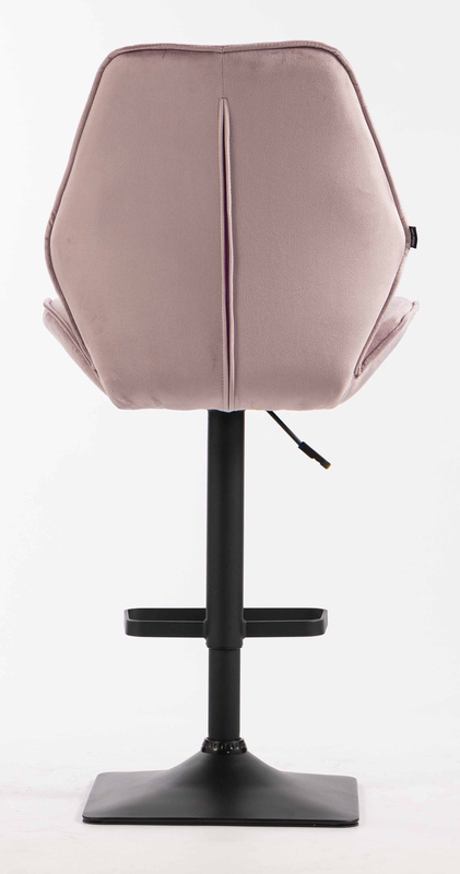 HR350KW Halványlila modern velúr szék fekete lábbal