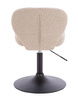 HR193N Latte modern boucle  szék fekete lábbal