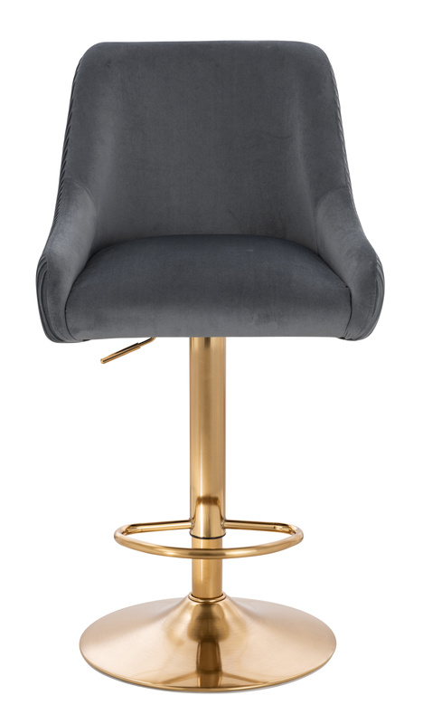 HR920W Grafit Modern Velúr Szék Arany lábbal