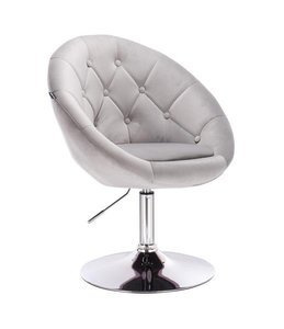 HR8516 Acél modern velúr szék