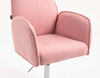 HR280N Púder Rózsaszín modern boucle szék krómozott lábbal