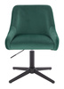 HR920CROSS Sötétzöld Modern Velúr Szék Fekete lábbal