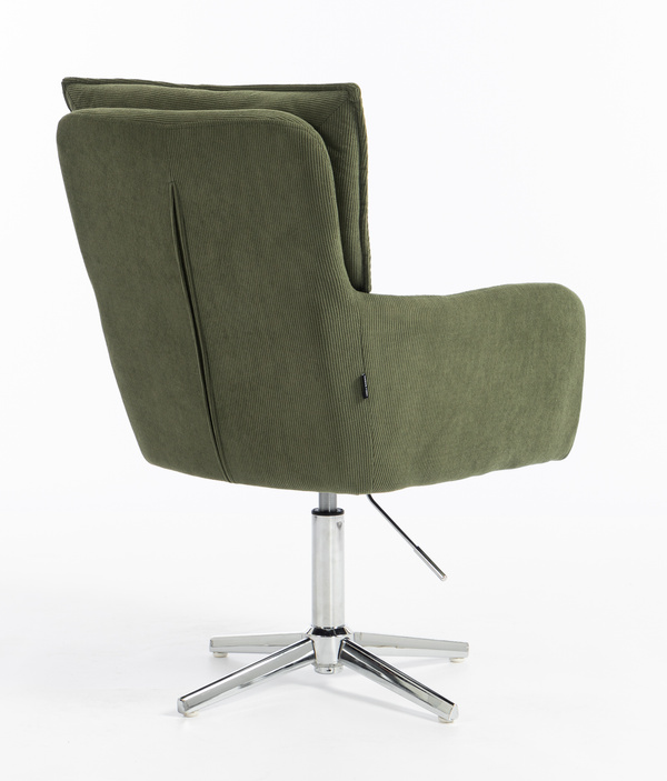 HR250K Catifea Reiată Premium Culoare Verde Salvie Krómozott Lábbal