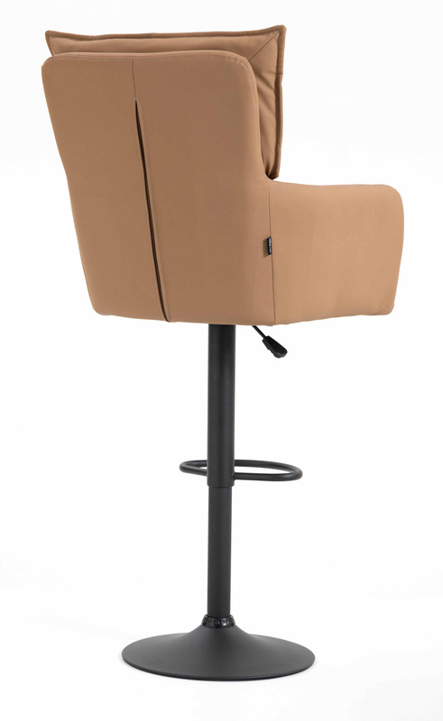 HR250W Karamell Színű Prémium Soft Műbőr Szék Fekete Lábbal