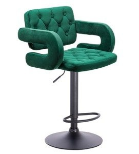 HR8403W Sötétzöld modern velúr szék