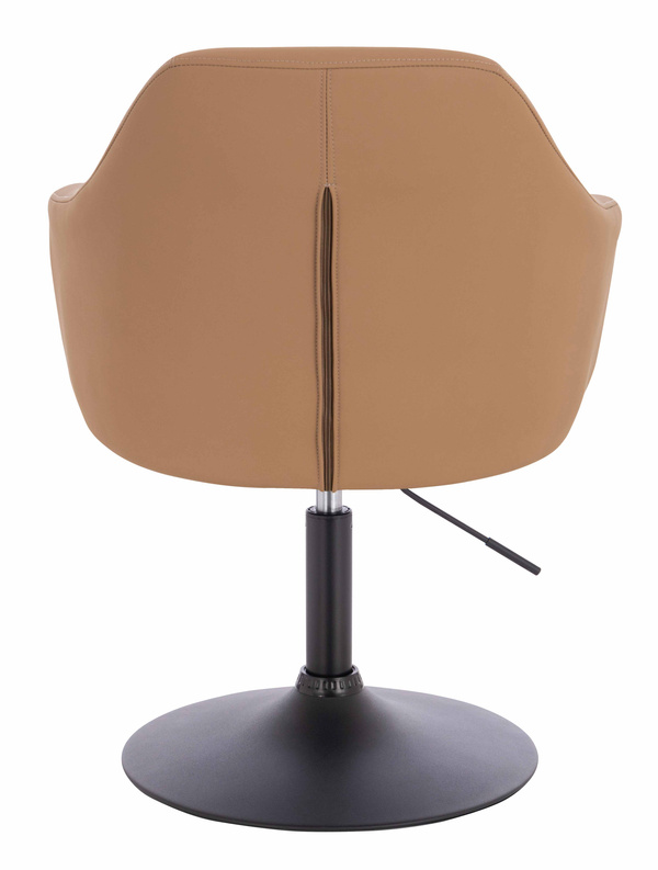 HR831N Karamell Műbőr Premium Soft szék fekete lábbal