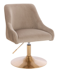 HR920N Latte Modern Velúr Szék Arany lábbal