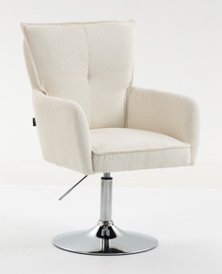 HR250N Krémszínű Bárány Szék Krómozott Lábbal