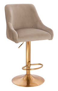 HR920W Latte Modern Velúr Szék Arany lábbal