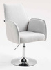 HR280N Szürke modern boucle szék krómozott lábbal