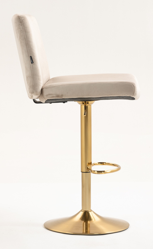 HR150W Latte Modern Velúr Szék Arany lábbal