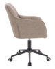 HR550K Latte modern boucle  szék fekete lábbal