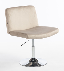 HR150N Latte Modern Velúr Szék Krómozott lábbal