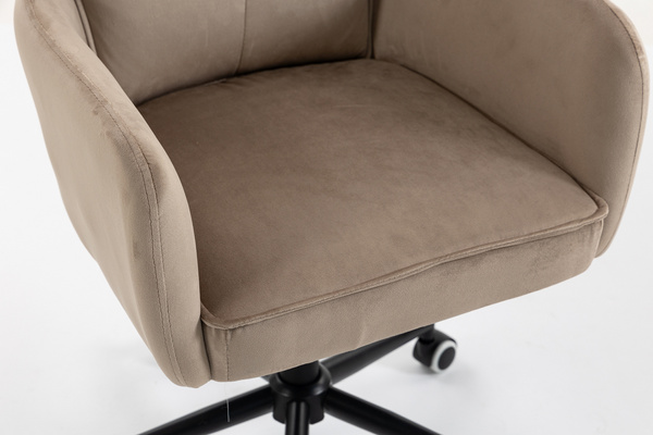 HR250K Latte modern velúr szék fekete lábbal