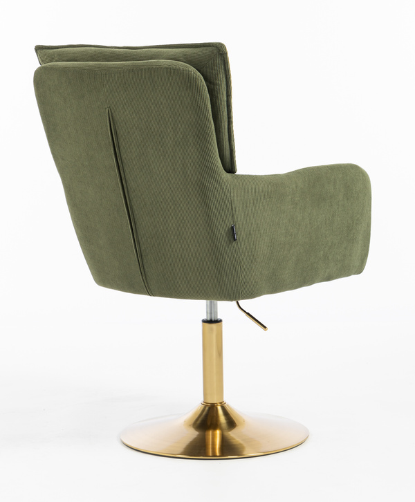 HR250N Catifea Reiată Premium Culoare Verde Salvie Arany Lábbal