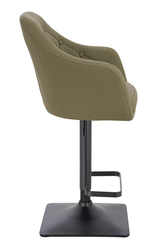 HR831KW Khaki Műbőr Premium Soft szék fekete lábbal