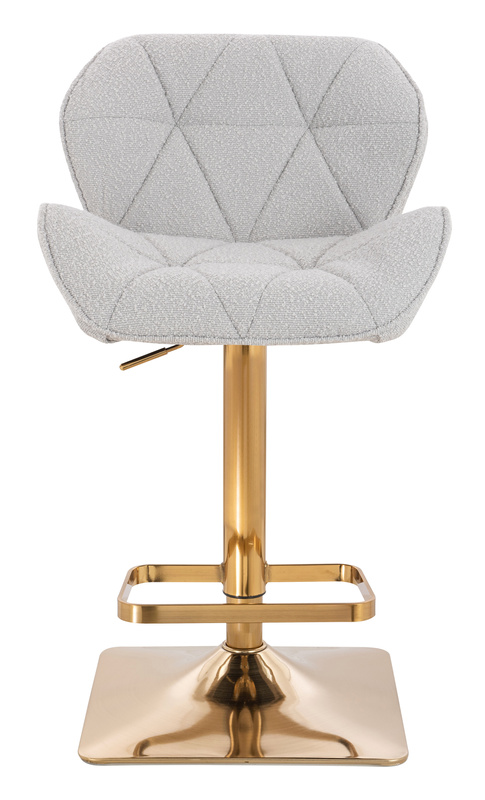 HR111KW Szürke modern boucle szék arany lábbal