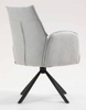 HR280 CSILLAGLÁB Szürke modern boucle szék fekete lábbal
